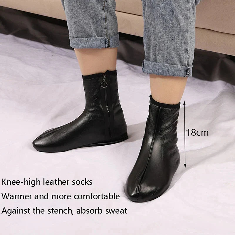 Waterproof Leather Socks