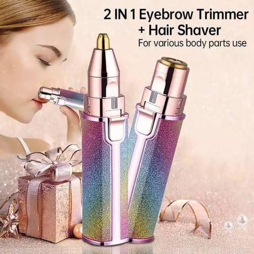 2 IN 1 RECHARGEABLE ELECTRIC EYEBROW TRIMMER